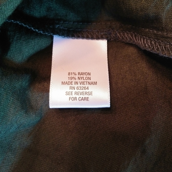 Dress Barn Rayon Nylon Blend Hilo Blouse - Picture 7 of 9